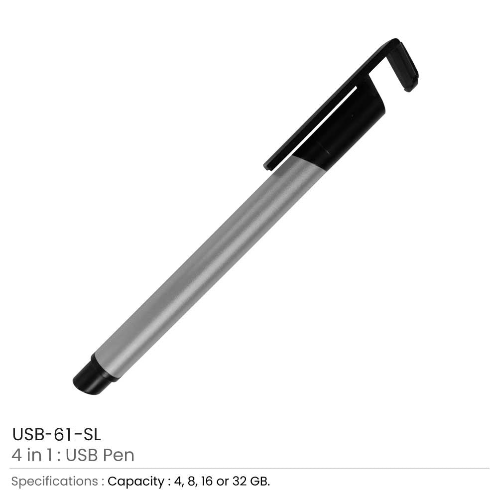 4 in 1 Multi-Functional Pen USB