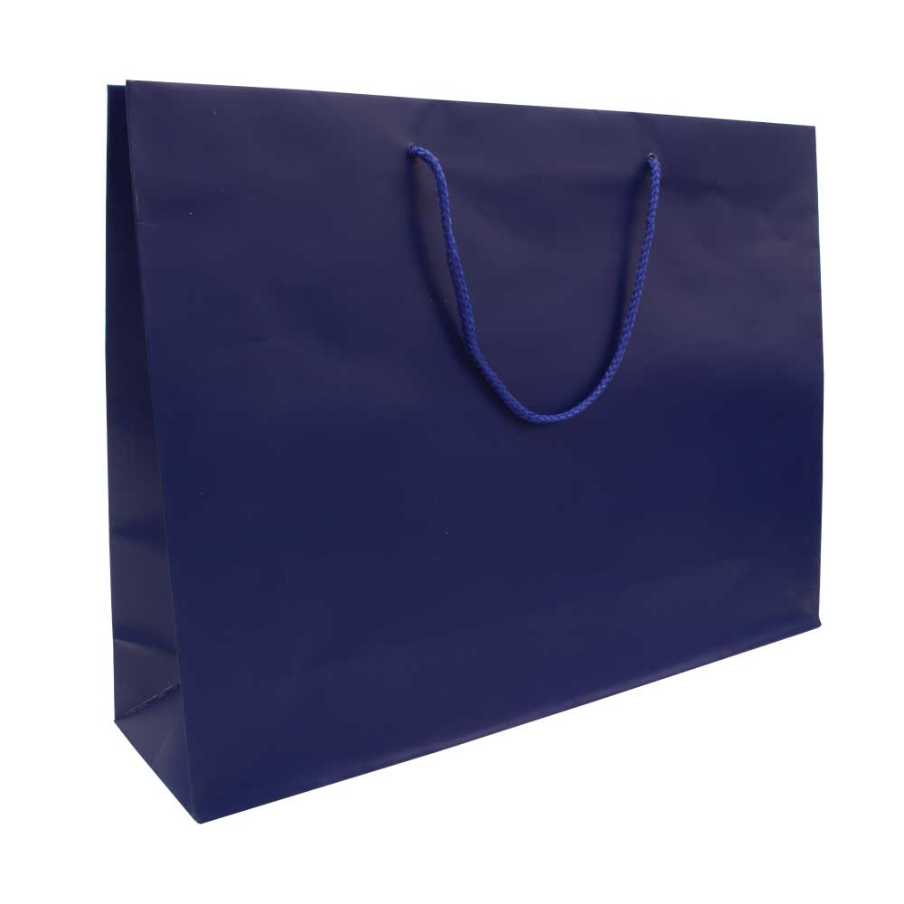 A3 Horizontal Blue Paper Shopping Bags