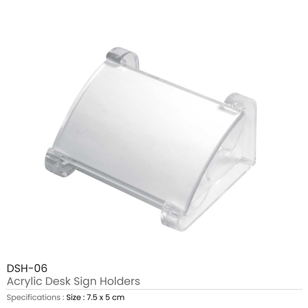 Acrylic Desk Sign Holders