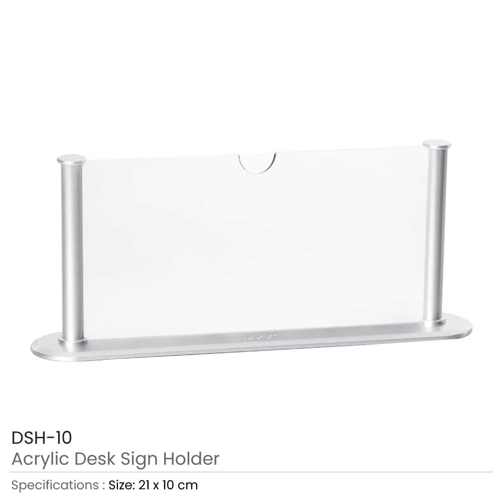 Acrylic Desk Sign Holder