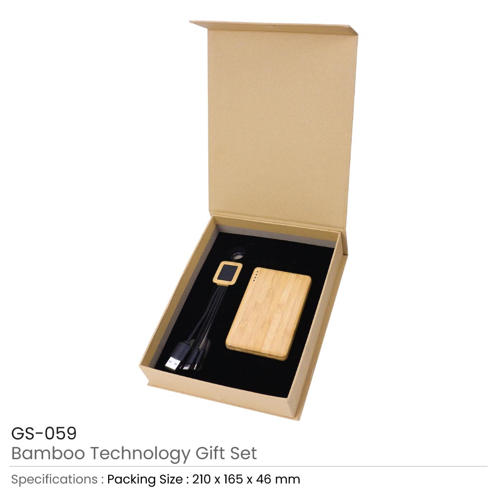 Bamboo Technology Gift Sets in Kraft Gift Box