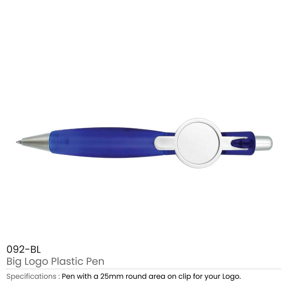 Big Logo Plastic Pens