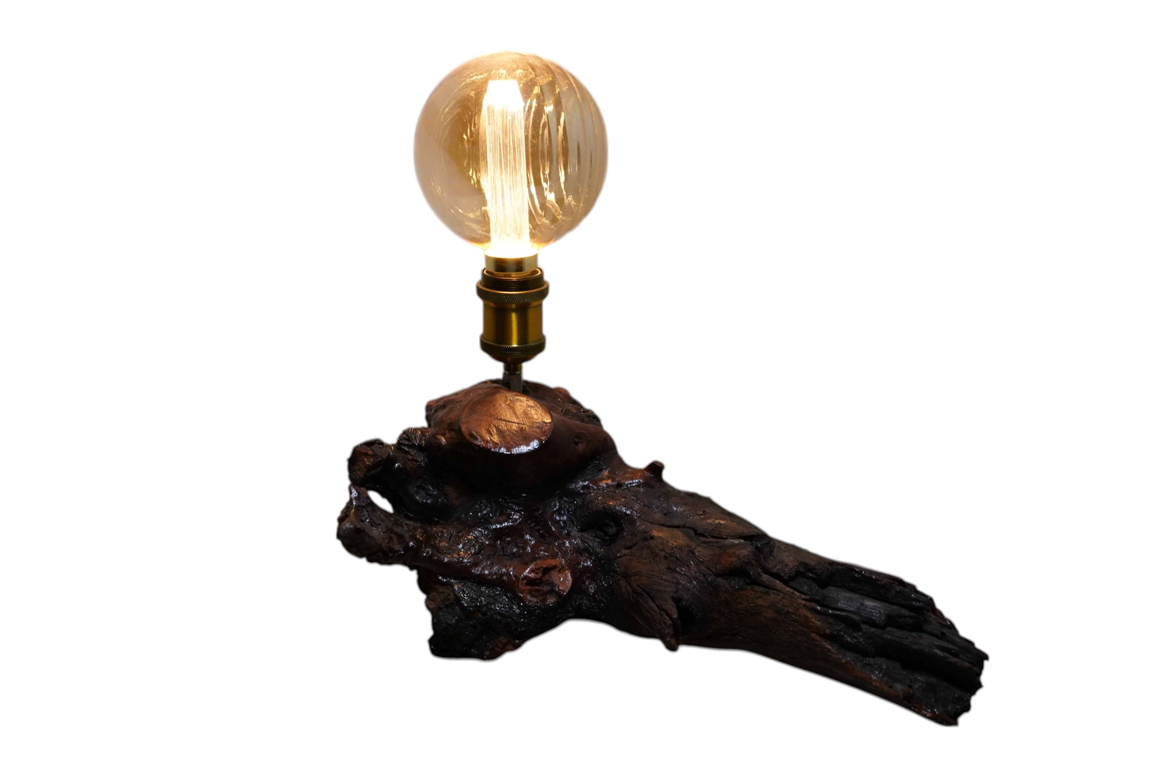 Maple wood table lamp