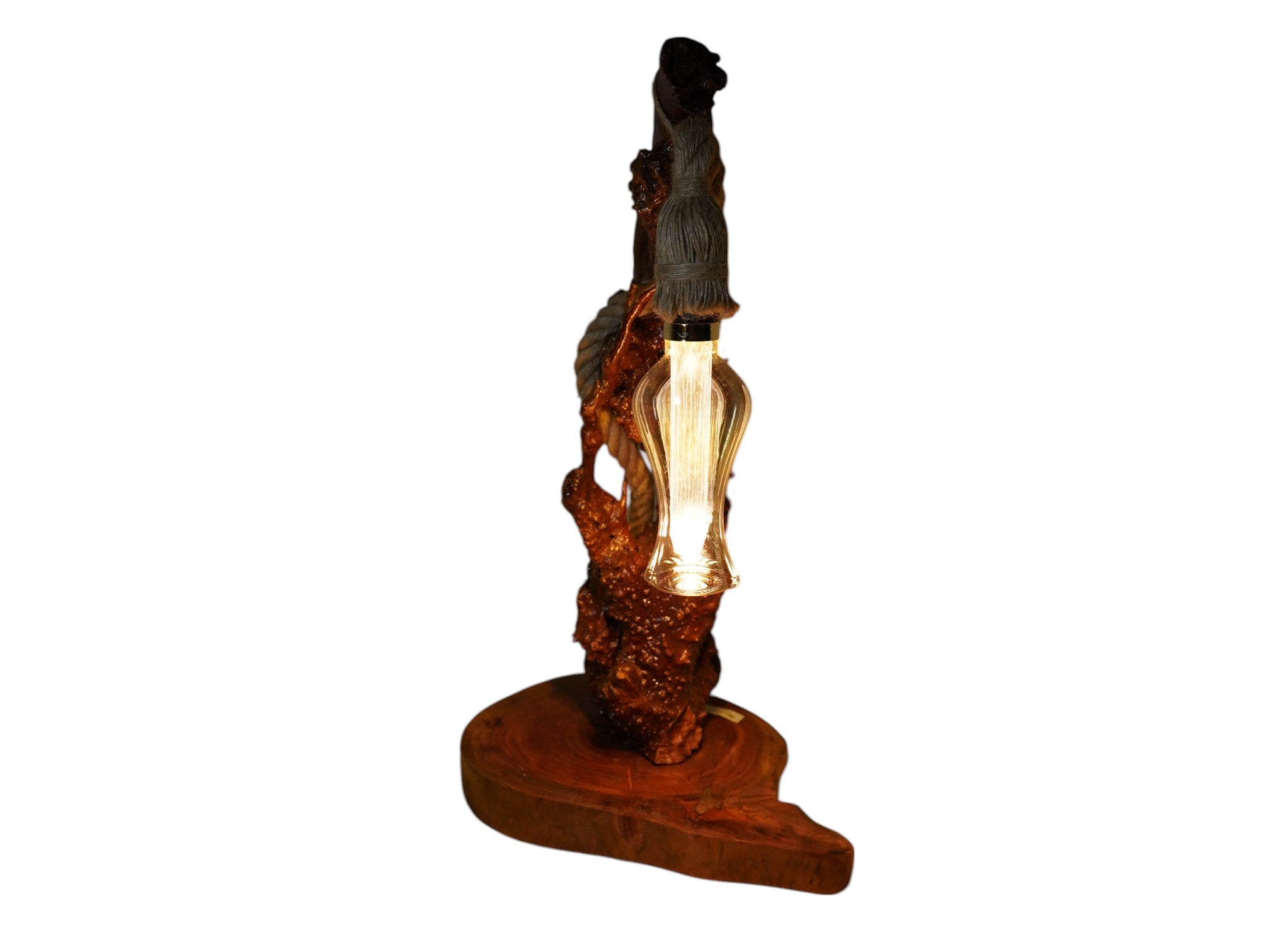 Maple wood table lamp