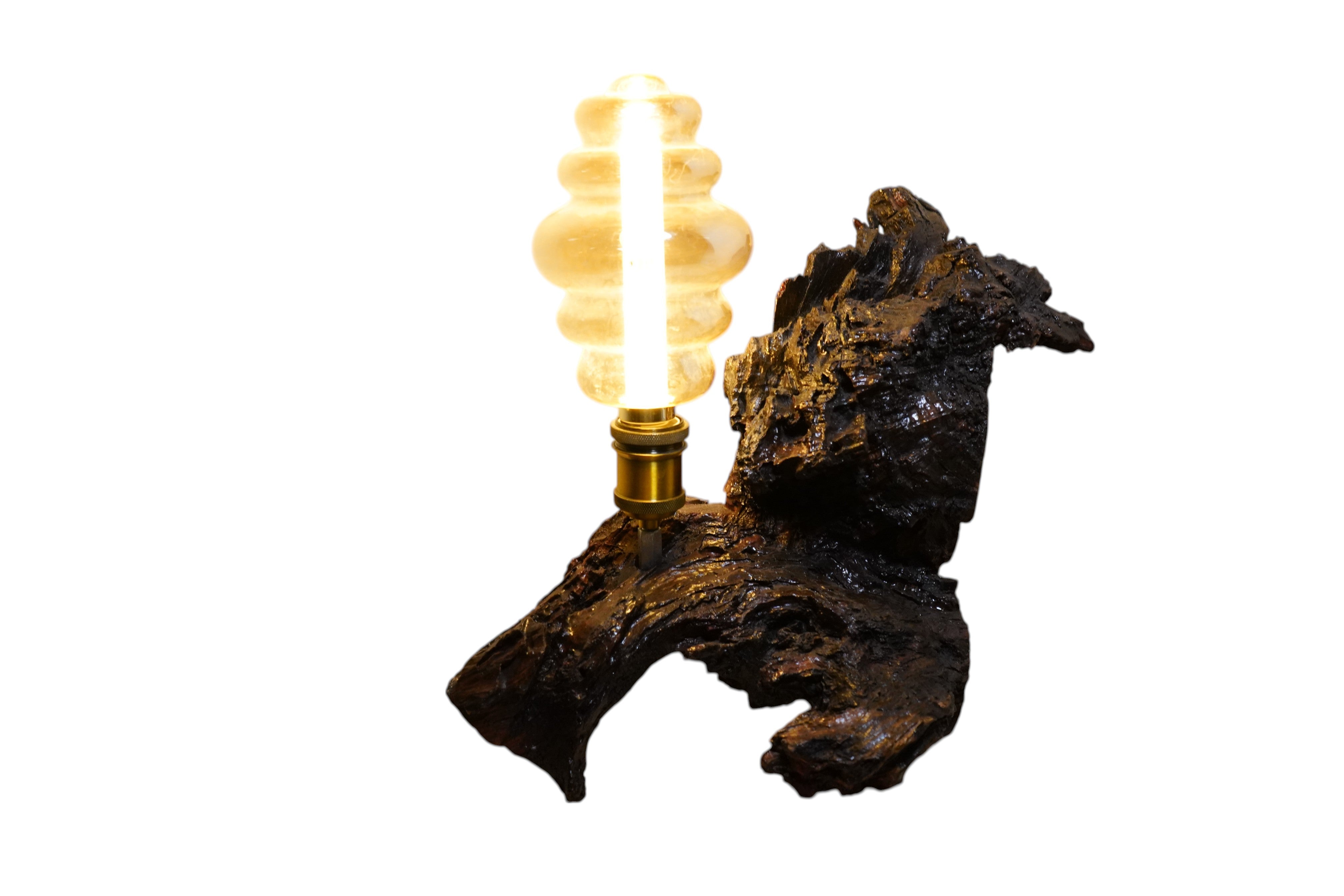 Maple wood table lamp