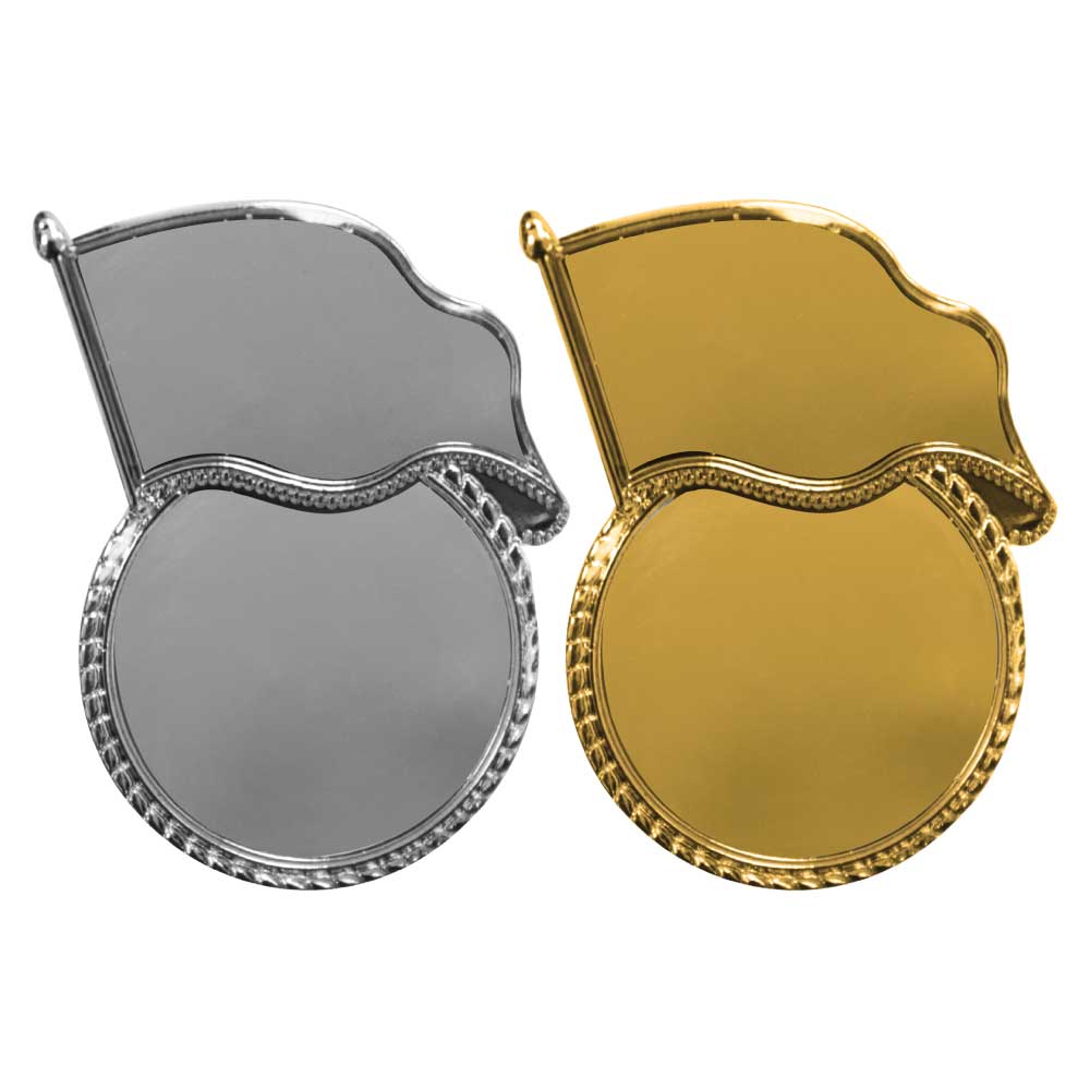 Flag Metal Badges