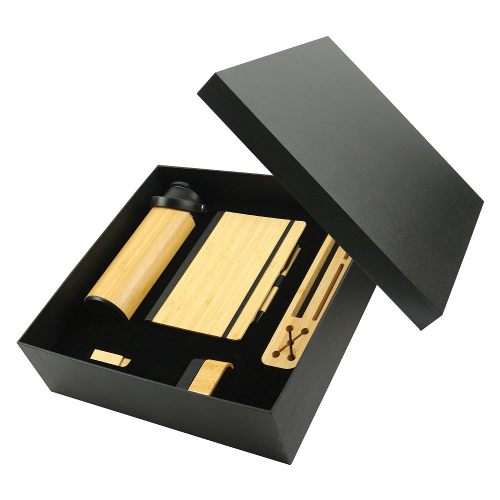 Promotional Gift Sets with Black Cardboard Gift Box