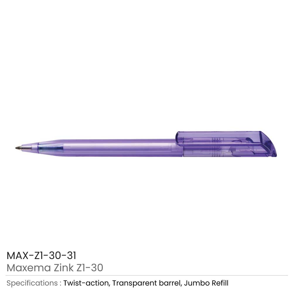 Maxema Zink Pens Transparent body