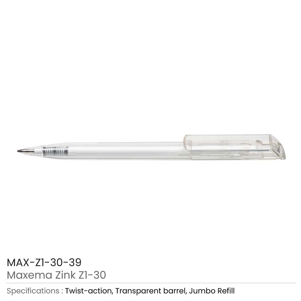 Maxema Zink Pens Transparent body