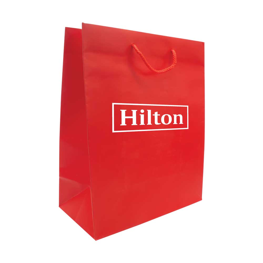 A3 Vertical Red Paper Shopping Bags