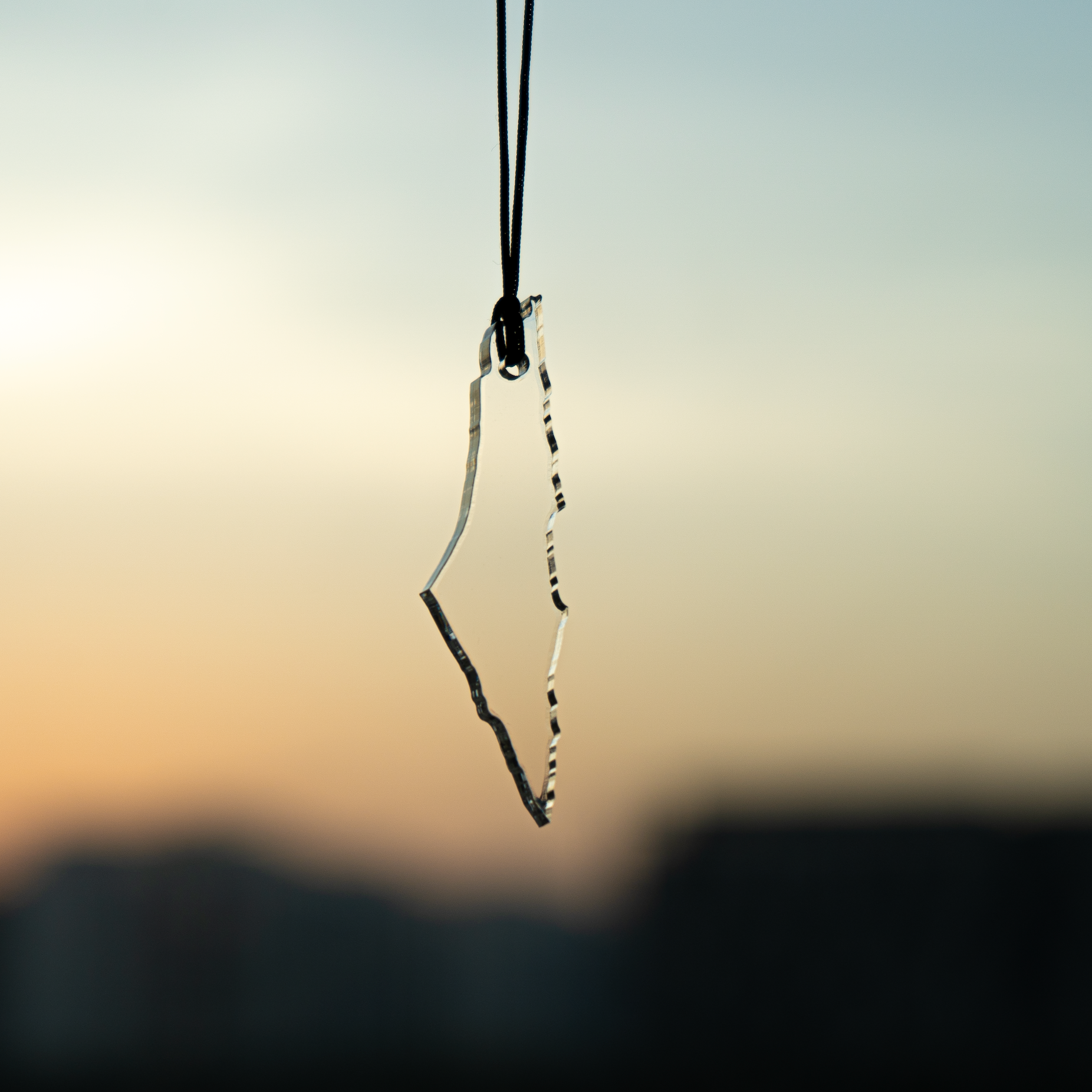 Palestine Acrylic Car Pendant