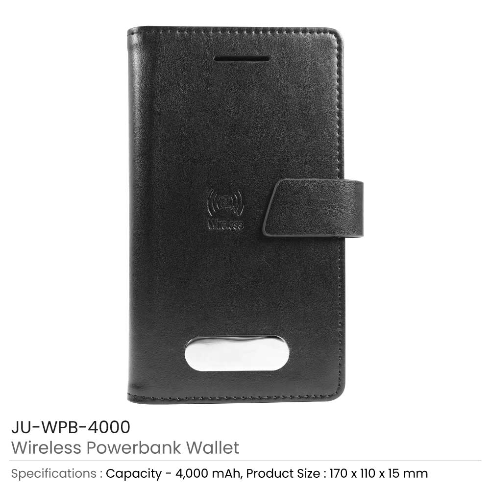 Wireless Power Bank Wallet 4000 mAh