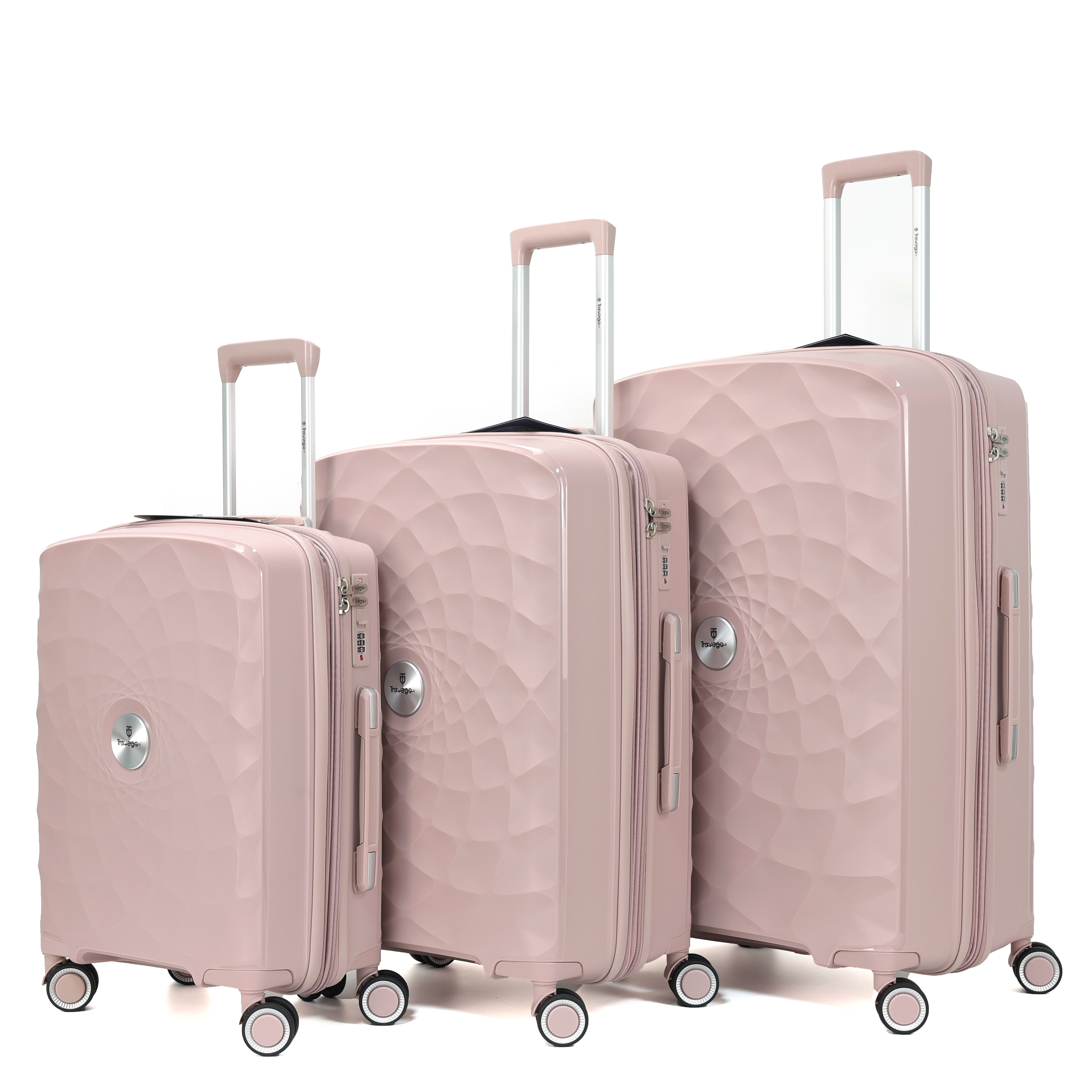 Travago Spider Lilly Suitcase - Rose Gold