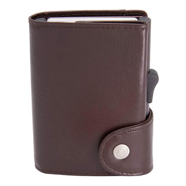 C-secure Classic Italian Leather RFID Wallet Mogano