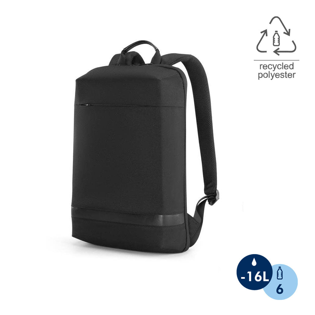 Slim RPET 15.6" Laptop Backpack - Black