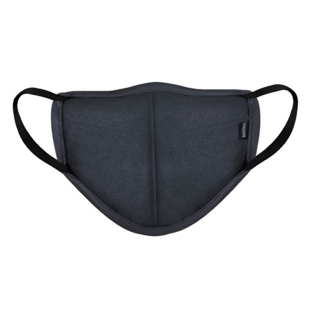 6 Layers Face Mask W/ Metal Nose Clip M Navy Blue - for Kids