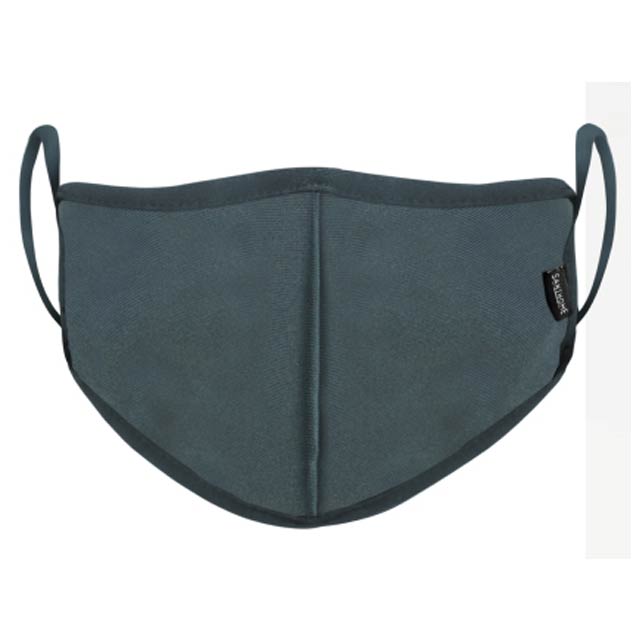 6 Layers Face Mask W/ Metal Nose Clip Grey - for Kids