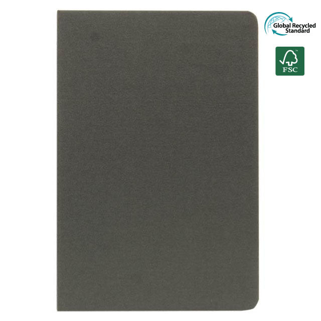 A5 rPET & FSC Certified Notebook - Grey (Anti-Microbial)