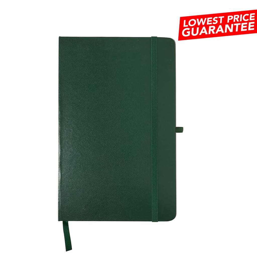 A5 Hard Cover Ruled Notebook - Green