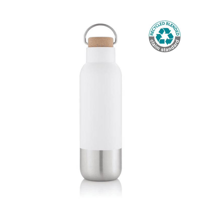 Recycled Stainless Steel Insulated Water Bottle - White