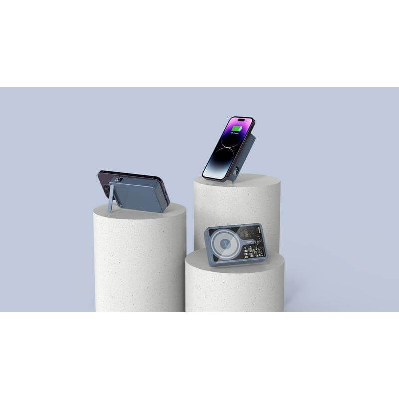 10000mAh Magnetic 15W Wireless Powerbank - Blue