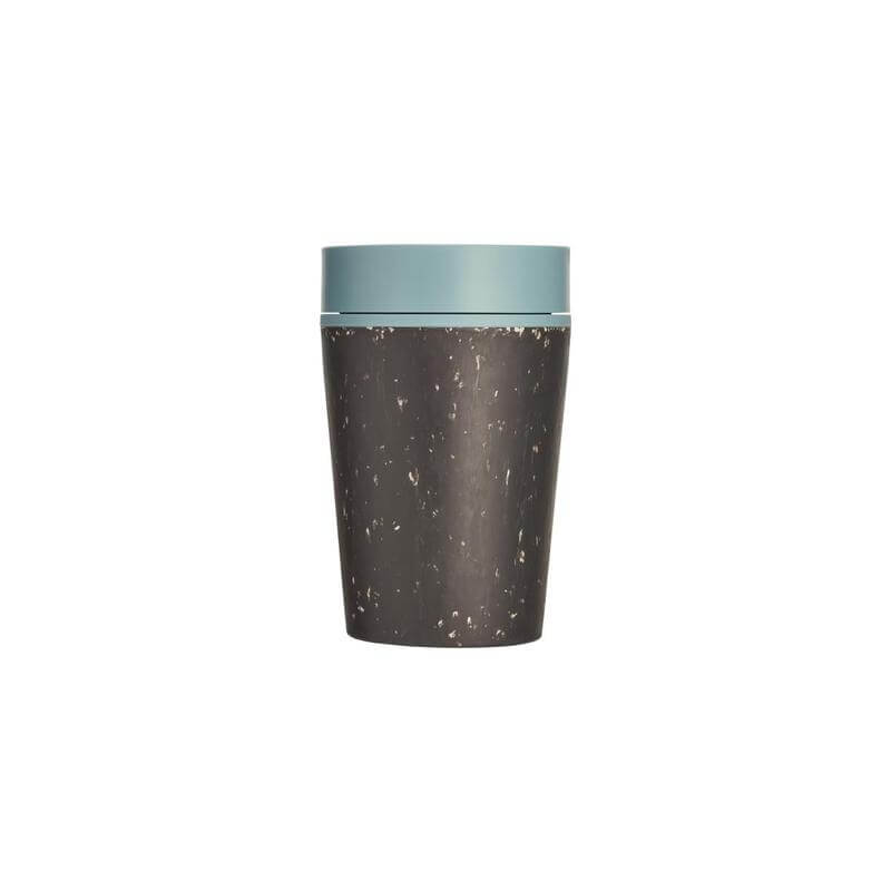 Circular Cup Black & Faraway Blue 8oz