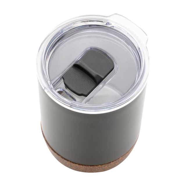 Vacuum Mug With Cork Base - Black