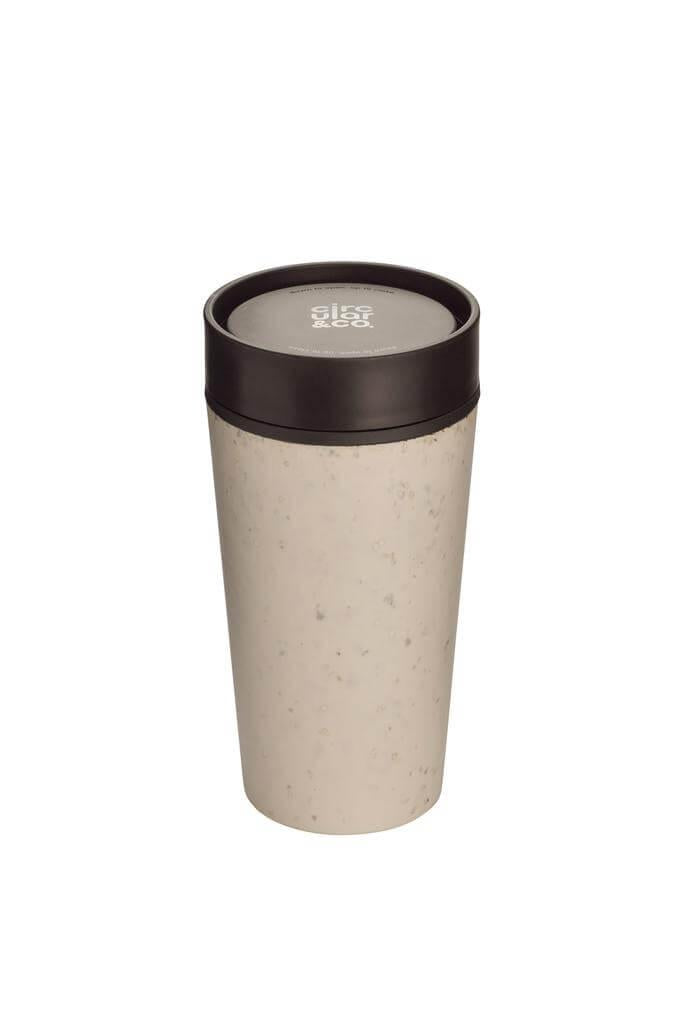 Circular Cup Cream & Cosmic Black 12oz