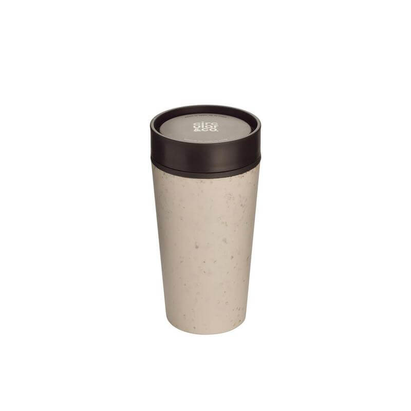 Circular Cup Cream & Cosmic Black 12oz