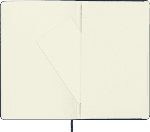 Large Ruled Hard Cover Notebook - Sapphire Blue