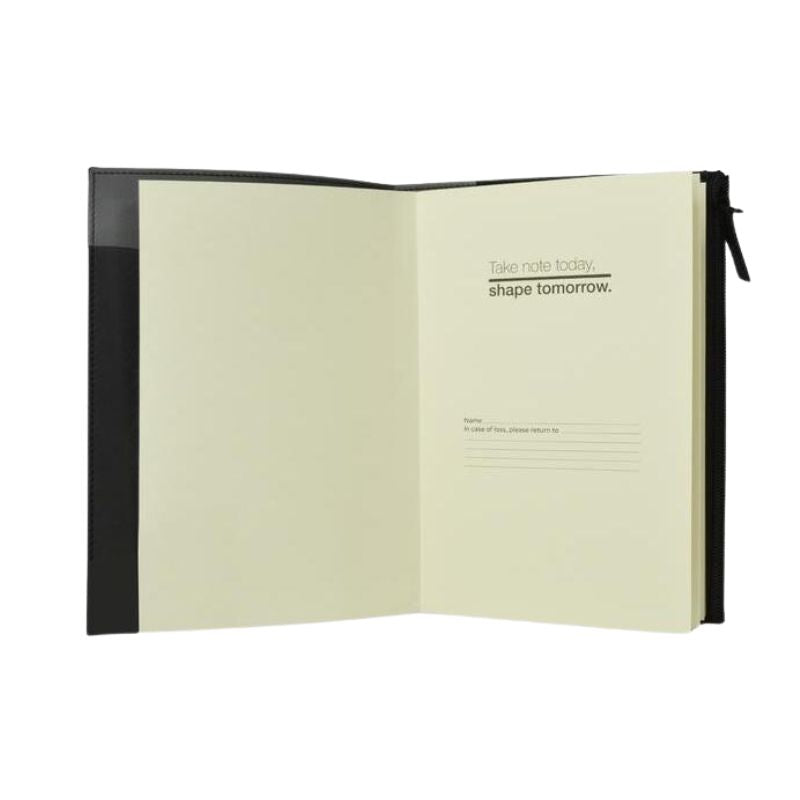A5 PU Replaceable Notebook with Cover - Black