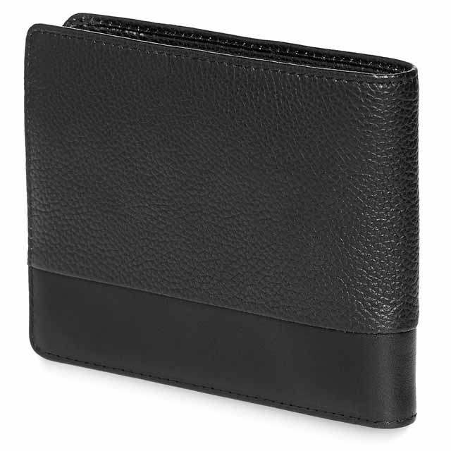 Classic Match Genuine Leather Wallet - Black