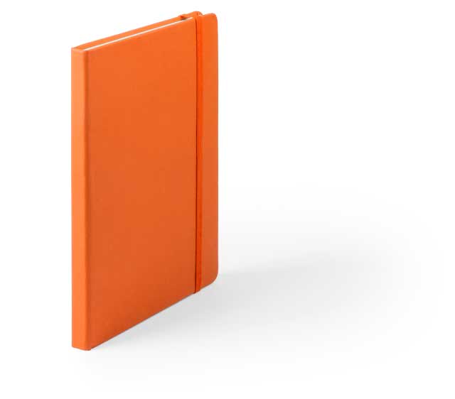 A5 Hard Cover Ruled Notebook - Orange
