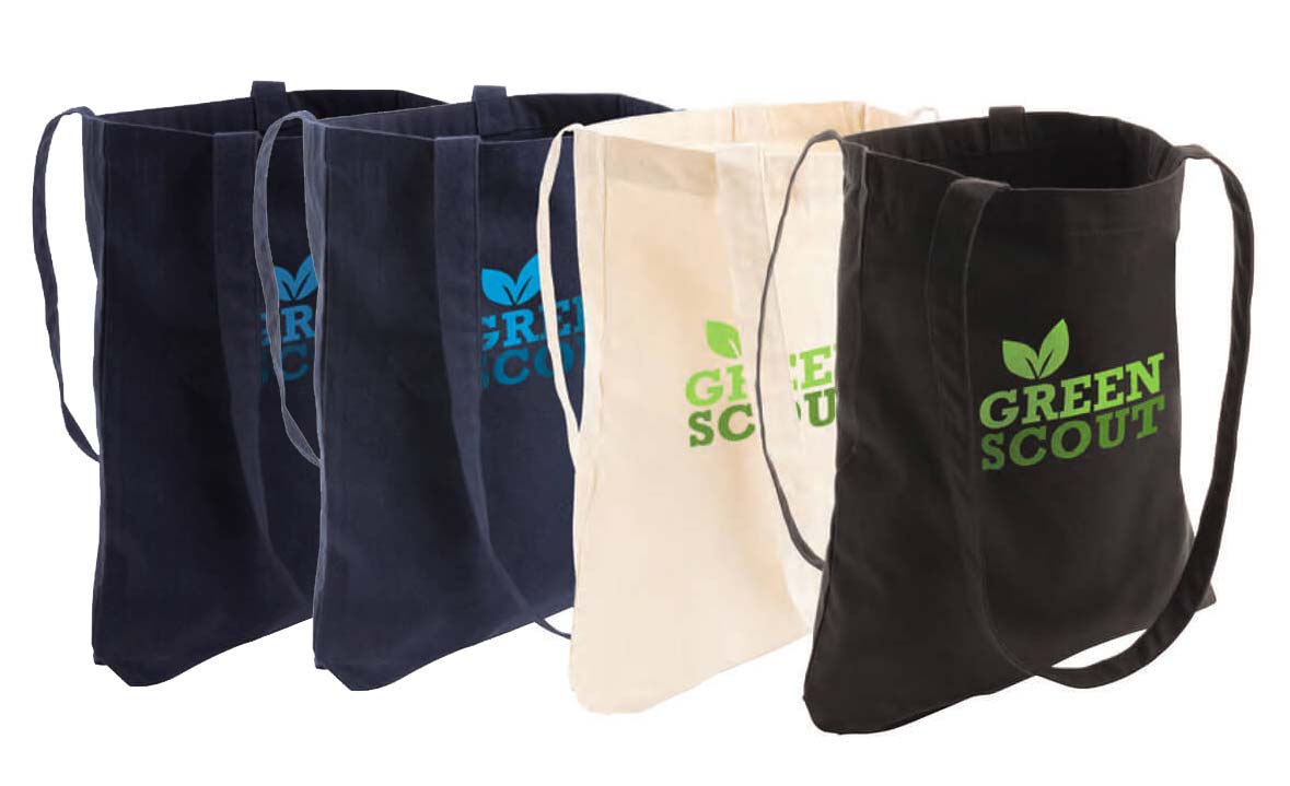 GRS-certified Recycled Cotton Tote Bag - Blue