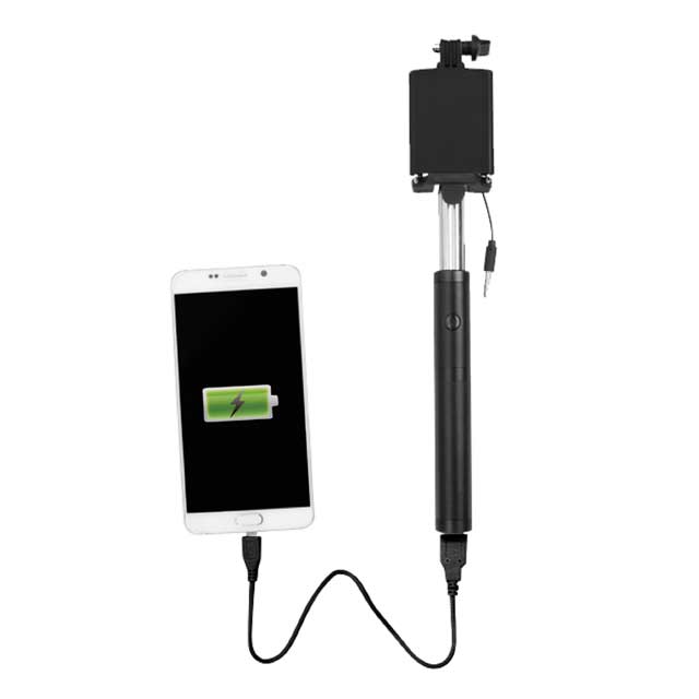 Powerbank With Selfie Stick