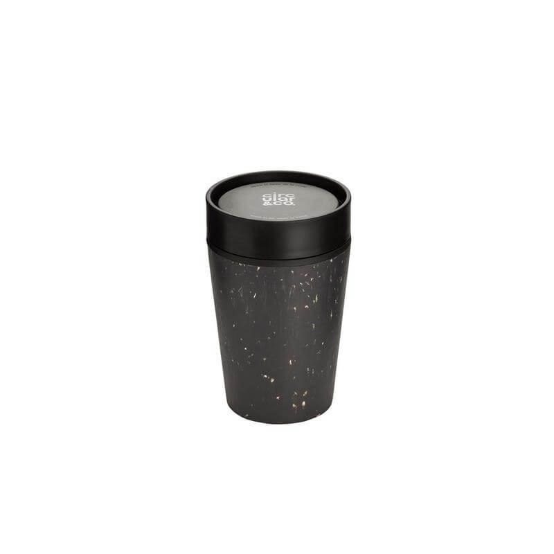 Circular Cup Black & Cosmic Black 8oz