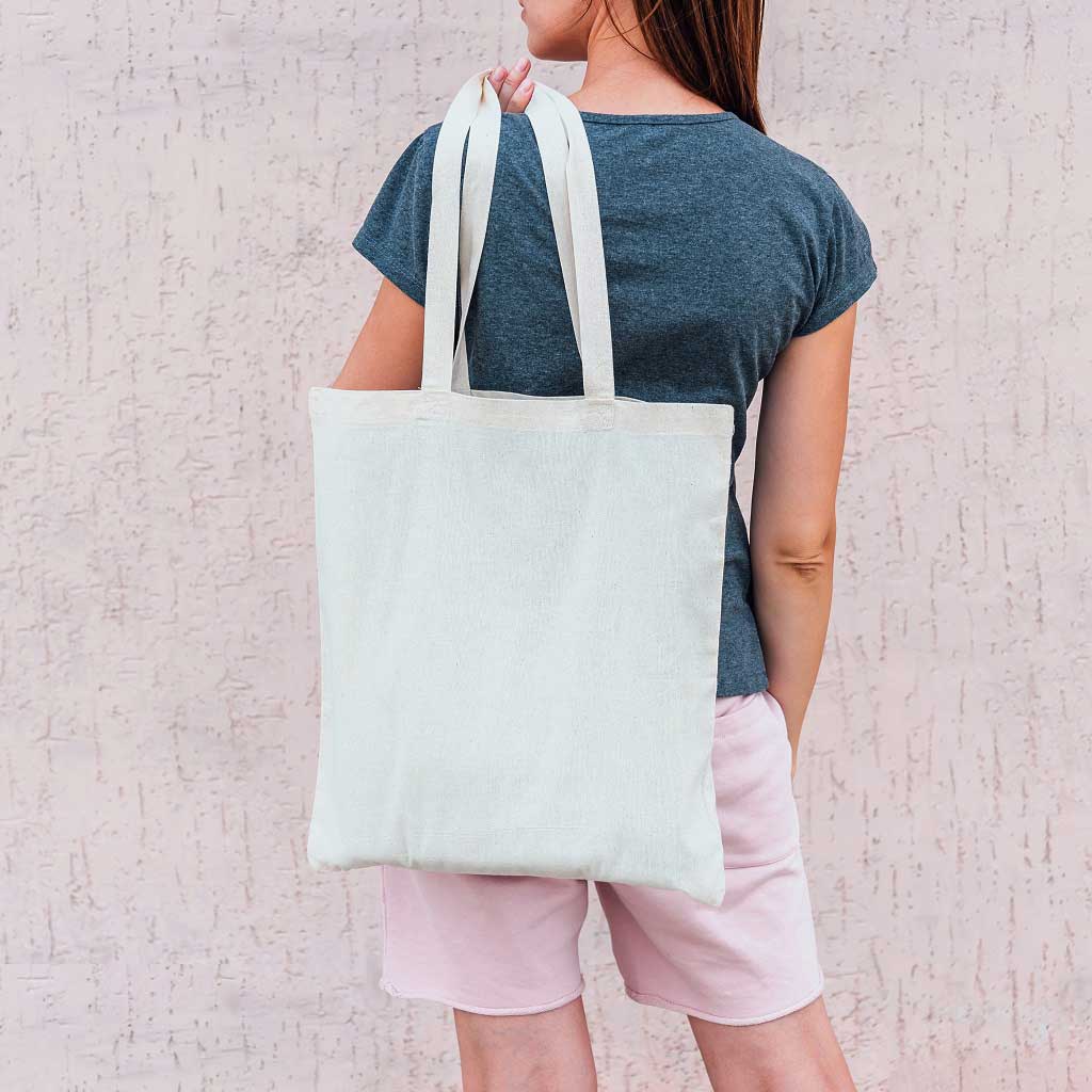 Eco-Friendly Cotton Shopping Bags - White