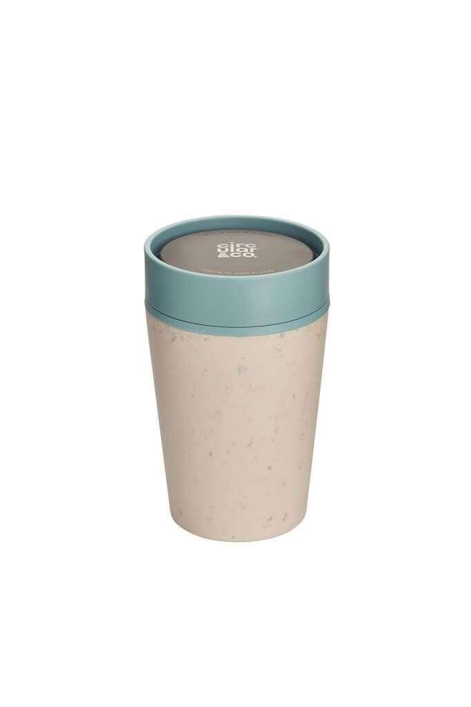 Circular Cup Cream & Faraway Blue 8oz