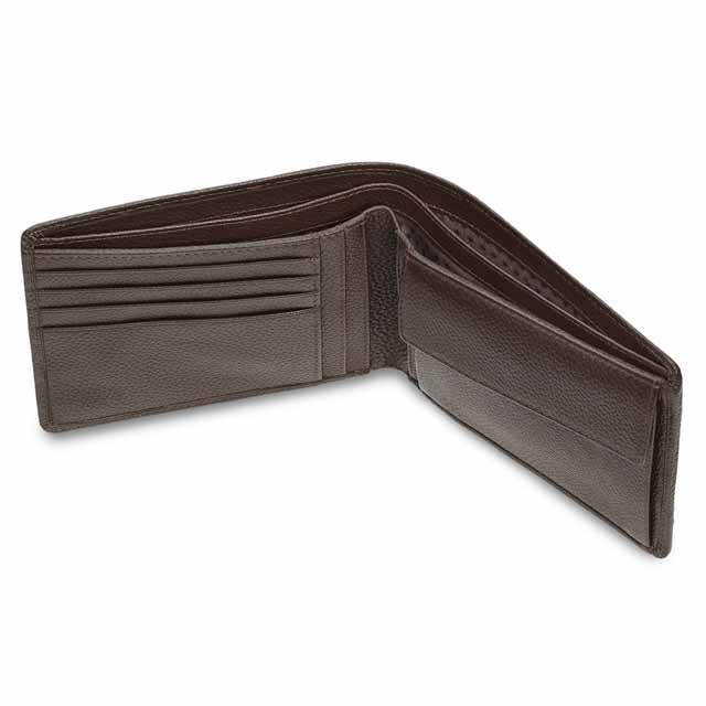 Classic Match Genuine Leather Wallet - Brown