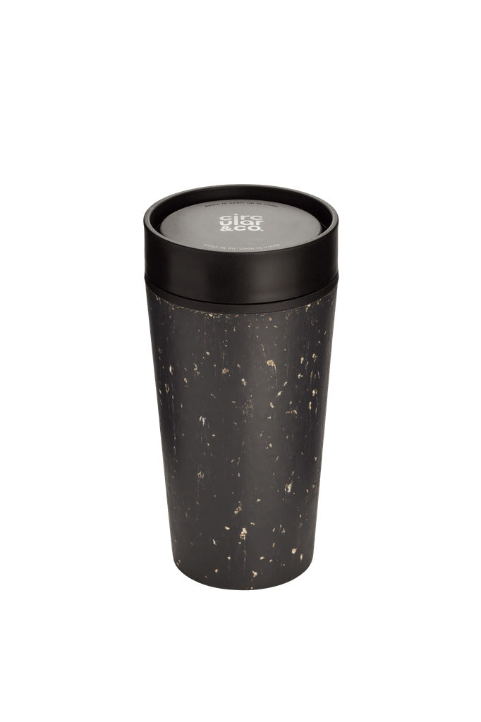 Circular Cup Black & Cosmic Black 12oz