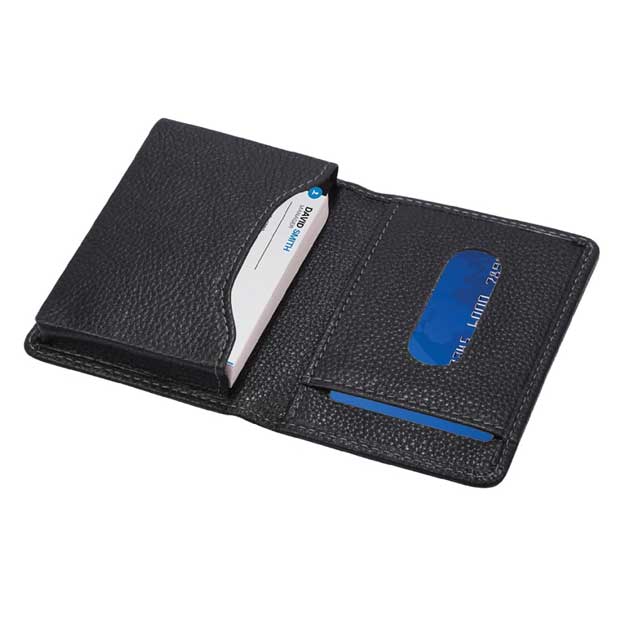 Card Case In Genuine Leather (Anti-microbial )