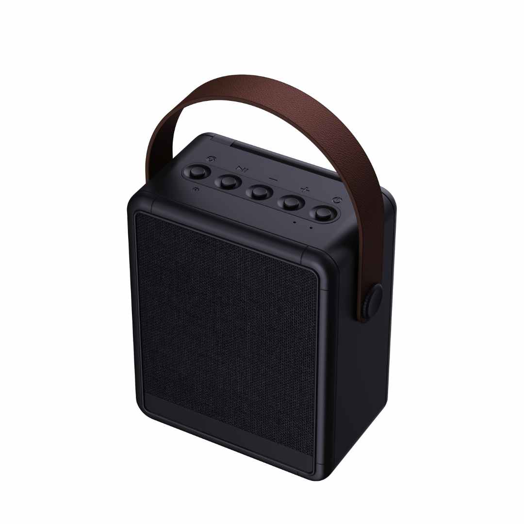 Recycled Solar Speaker & Lamp - Black