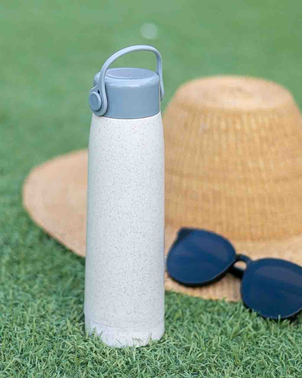 Wheat Straw Glass Bottle