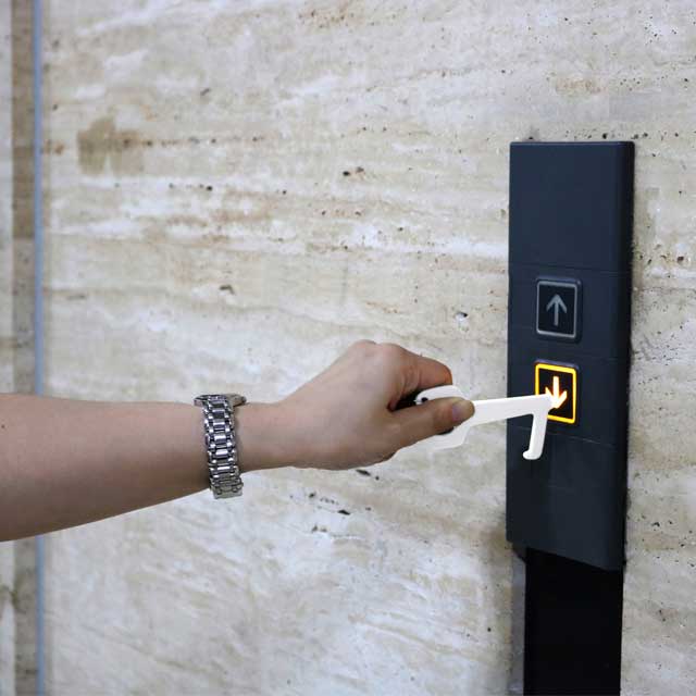 Keyring Tool - White (Anti-Microbial)