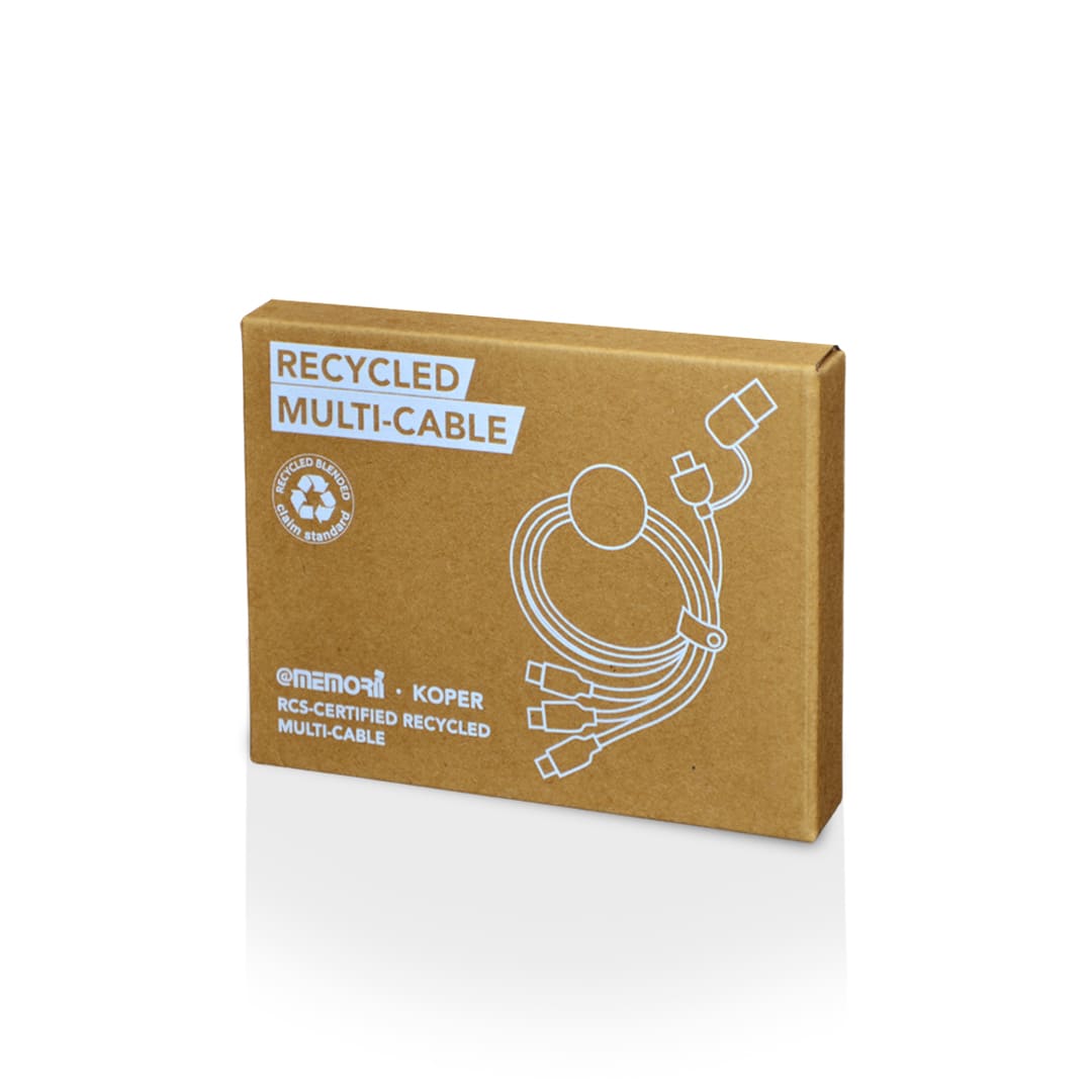 Recycled Charging Cable - 6-in-1 White