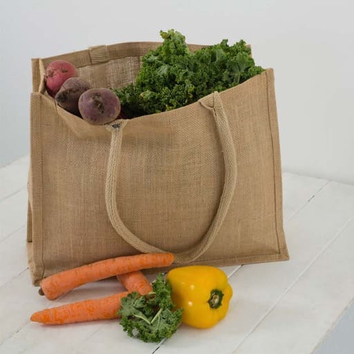 Jute Shopping Bag - Horizontal - Natural