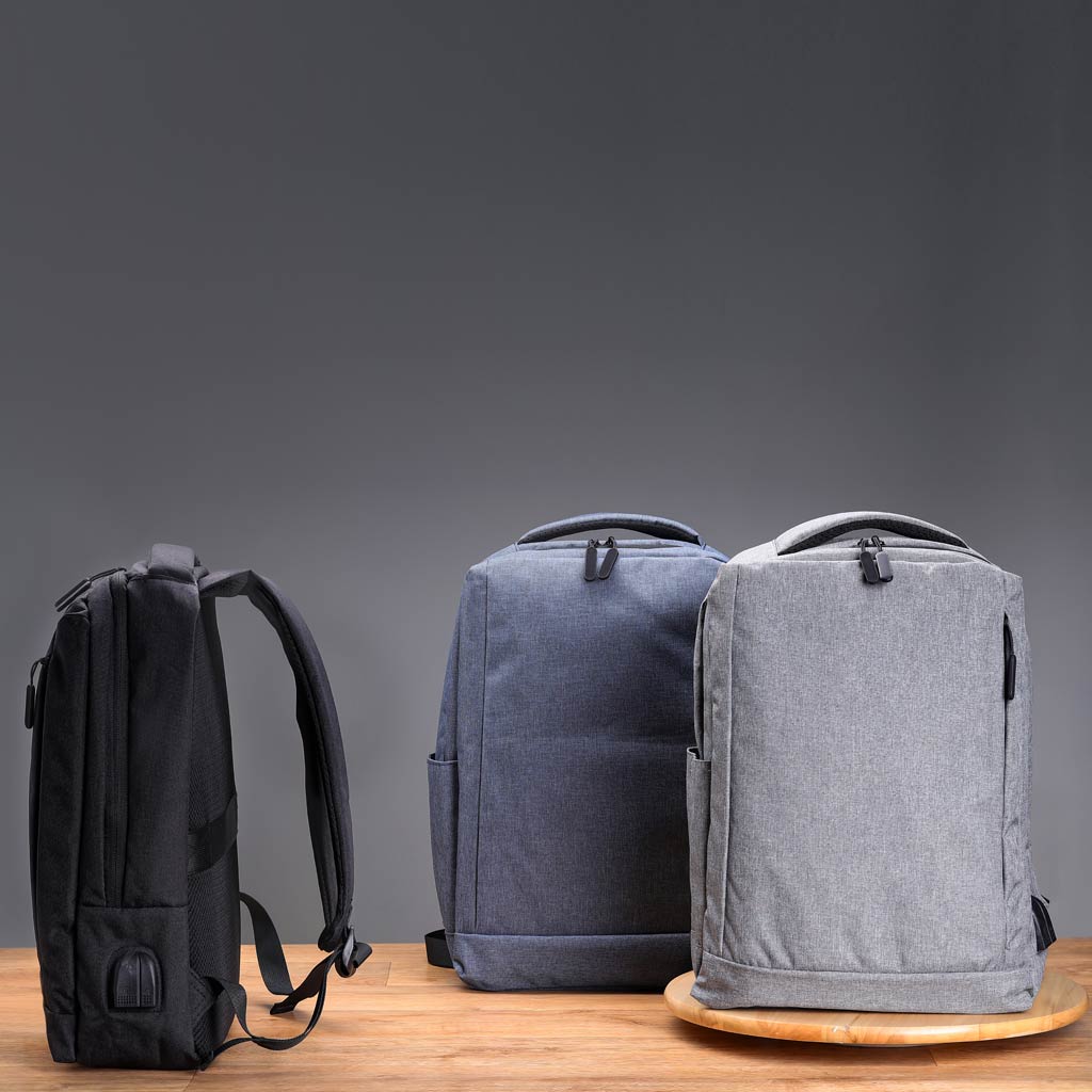 GRS-certified Recycled RPET Backpack - Blue