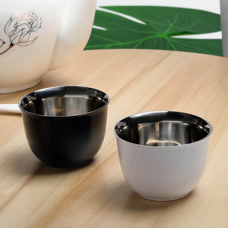 Gift Set of 2 Premium Arabian Coffee Cups - White