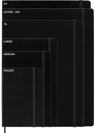 Large Ruled Hard Cover Notebook - Sapphire Blue