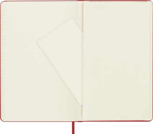Large Ruled Hard Cover Notebook - Scarlet Red